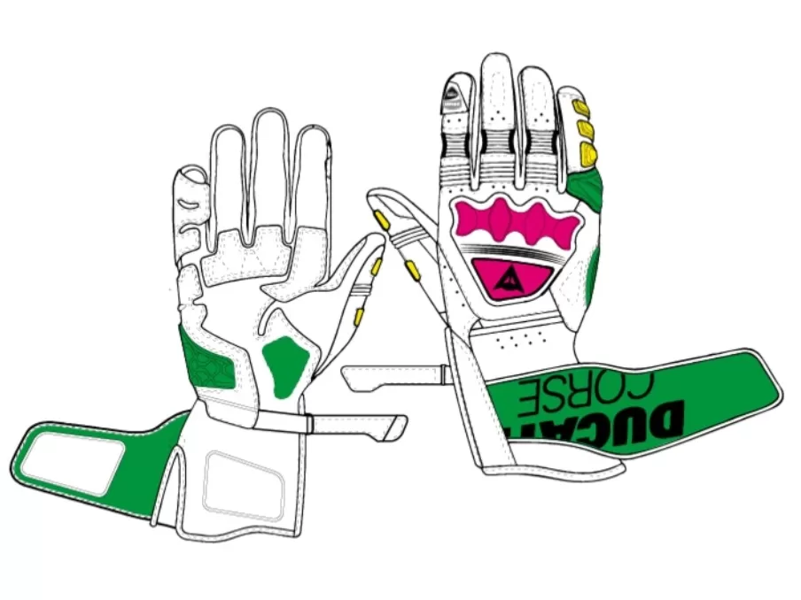 Ducati motoristične rokavice CORSE C6