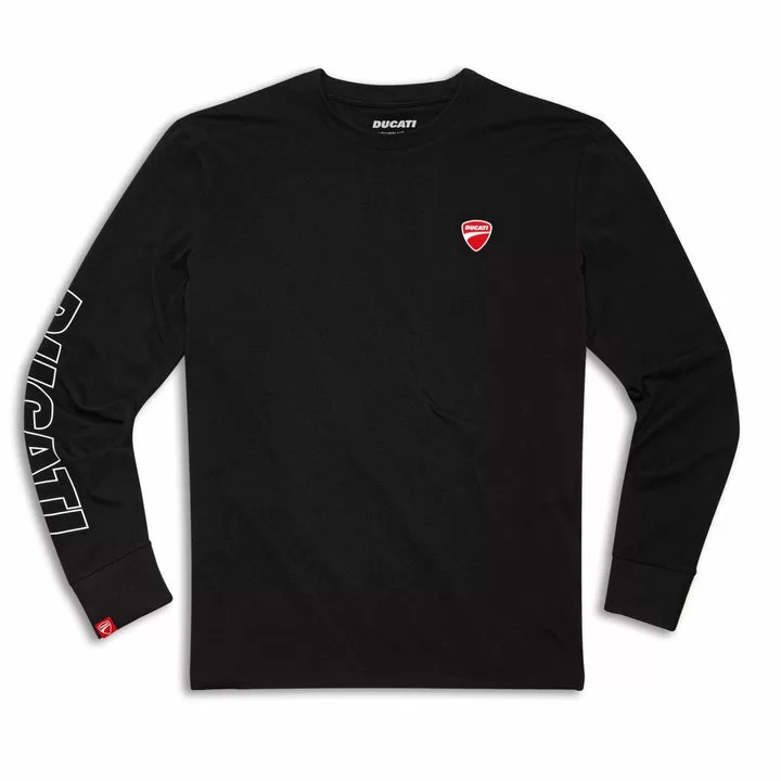 Ducati m. majica z dolgimi rokavi DUCATIANA Črna S