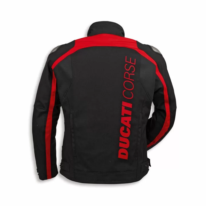 Ducati m. motoristična jakna CORSE C6 Tex Črna/Rdeča 54