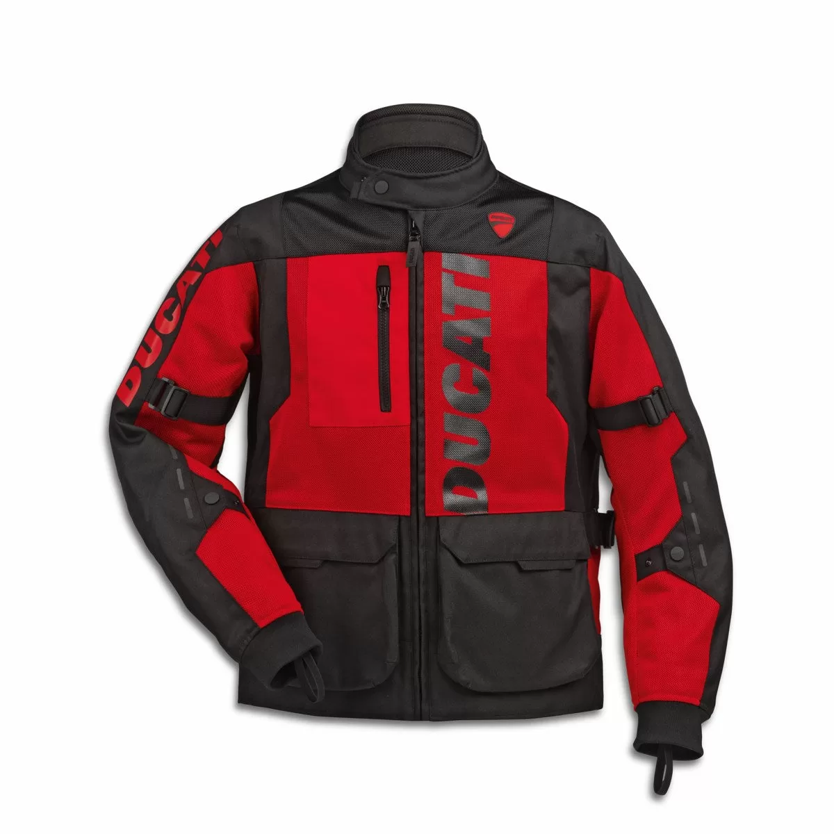 Ducati m. motoristična jakna TOUR C1 SUMMER Tex Črna/Rdeča 2XL