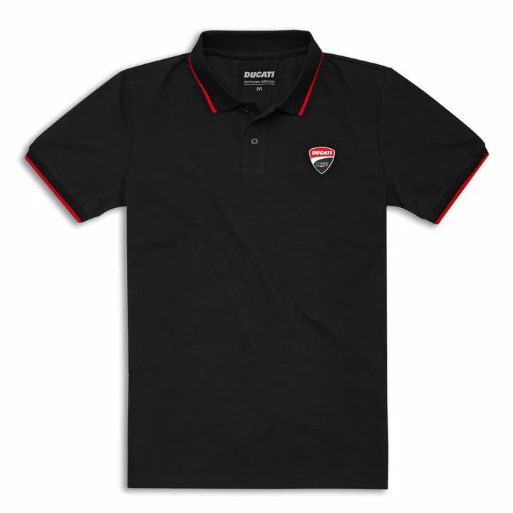 Ducati m. polo majica CORSE LOGO Črna XS