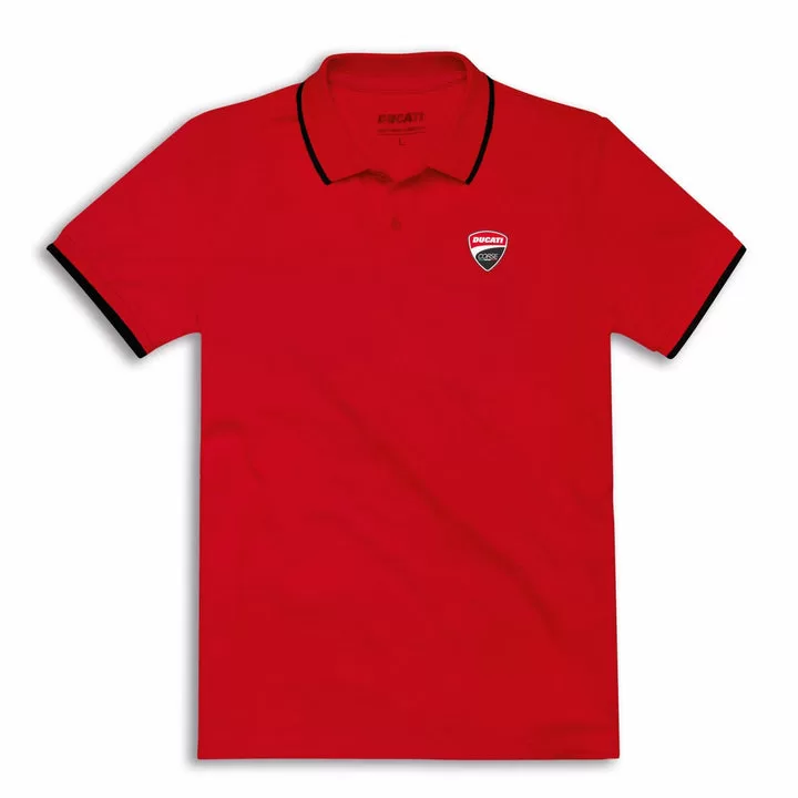 Ducati m. polo majica CORSE LOGO Rdeča M