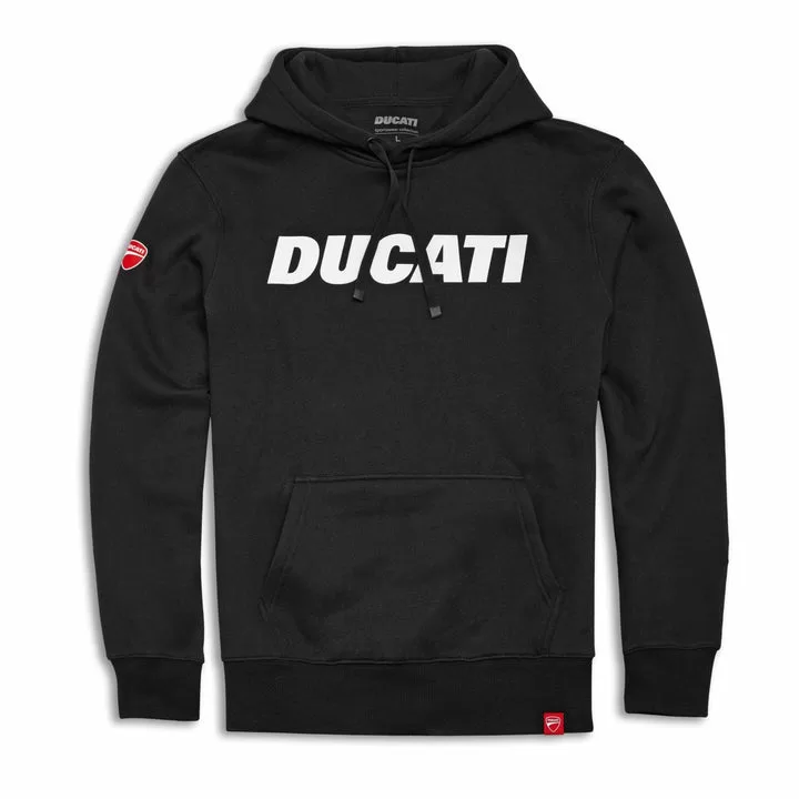 Ducati m. pulover s kapuco DUCATIANA Črna L