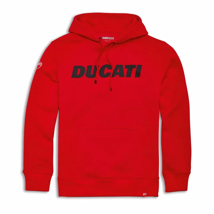 Ducati m. pulover s kapuco DUCATIANA Rdeča 3XL