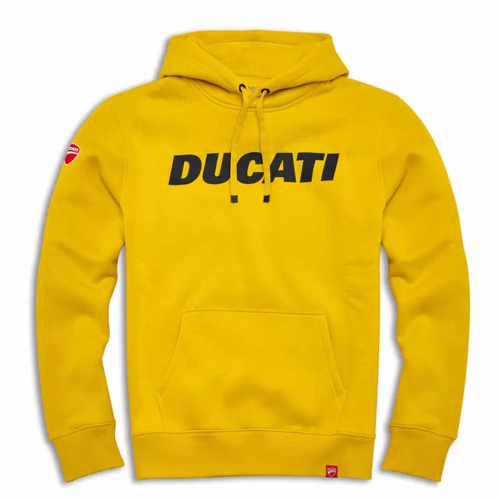 Ducati m. pulover s kapuco DUCATIANA Rumena 3XL