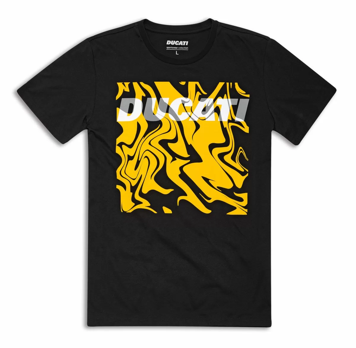 Ducati m. T-shirt ART Črna/Rumena 2XL