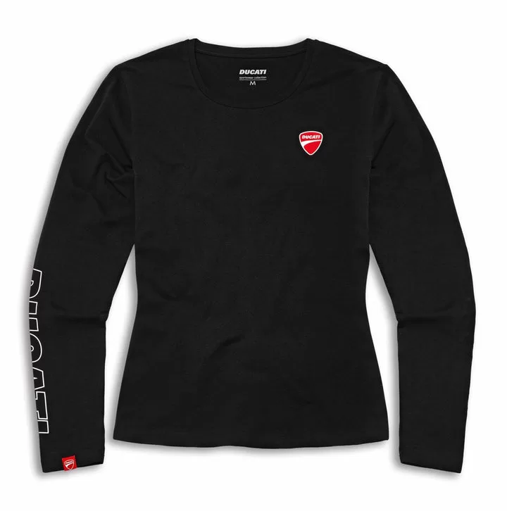 Ducati ž. majica z dolgimi rokavi DUCATIANA Črna XS