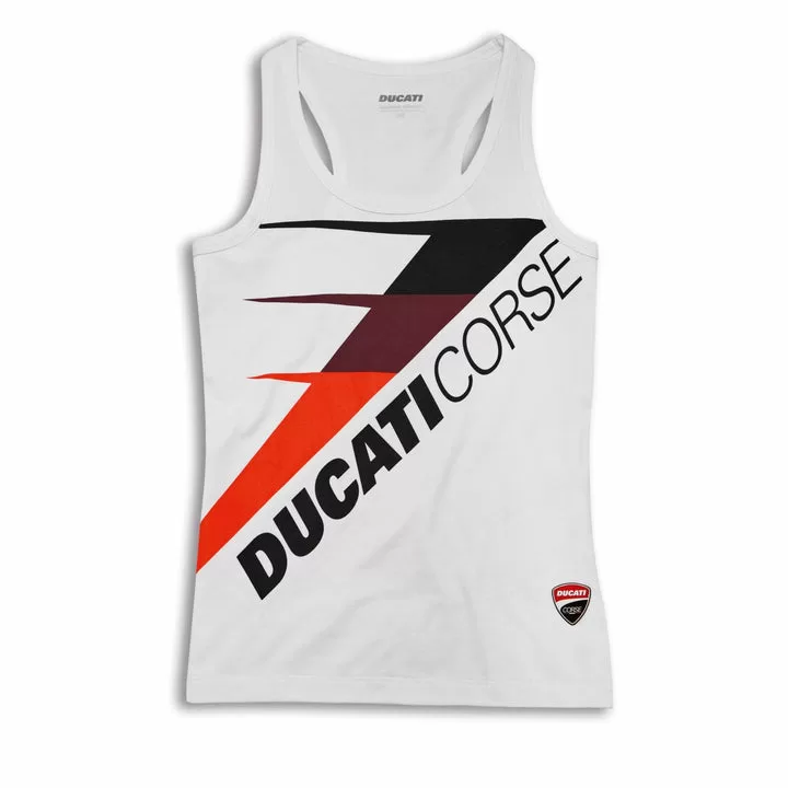 Ducati ž. TANK-top CORSE SPEED Bela M