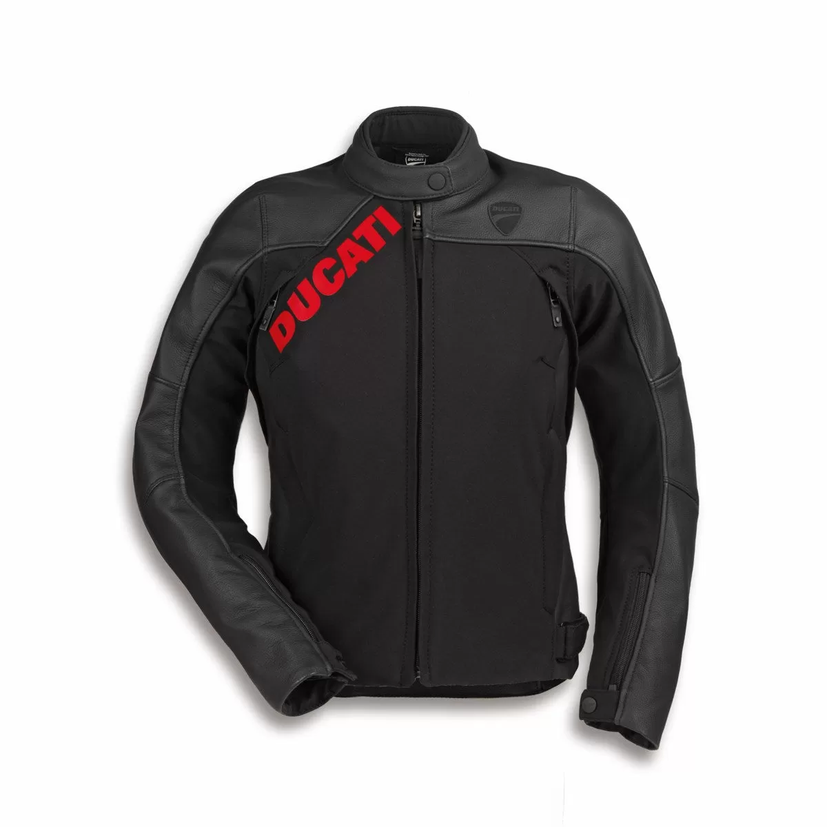 Ducati ž. usnjena motoristična jakna LOGO C1 Črna 48