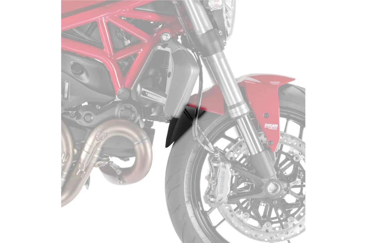 Puig blatnik-podaljšek spredaj za Ducati Monster 14-20 Črna Mat