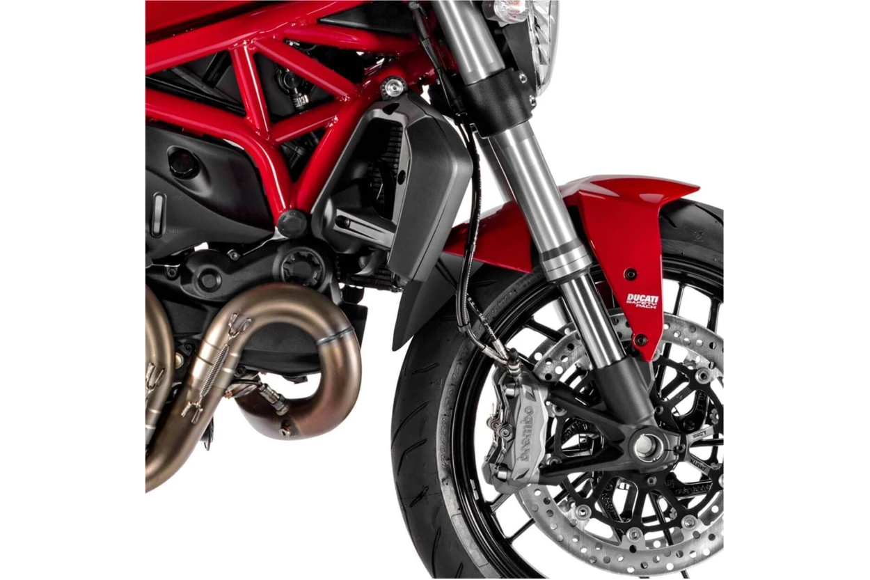 Puig blatnik-podaljšek spredaj za Ducati Monster 14-20 Črna Mat