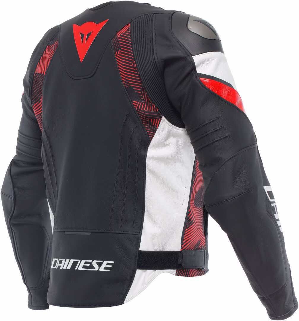Dainese m. usnjena motoristična jakna AVRO 5 Črna/Rdeča/Bela 60