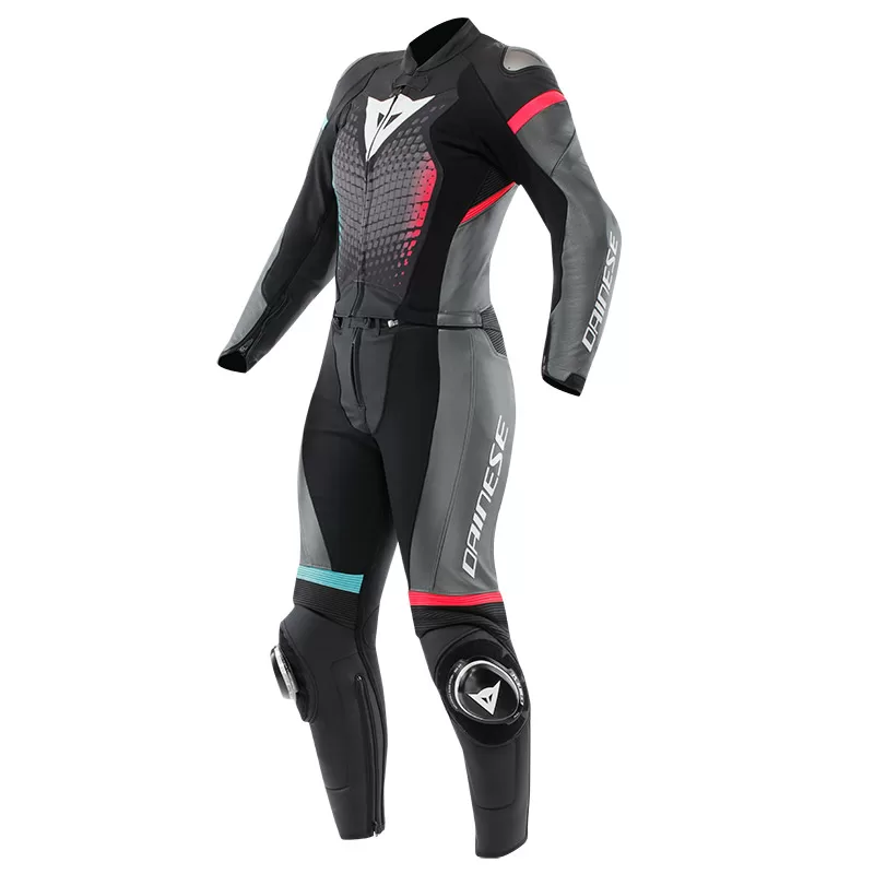 Dainese ž. motoristični kombinezon FULMINEA 2D Črna/Siva/Bela/Roza/Modra 44