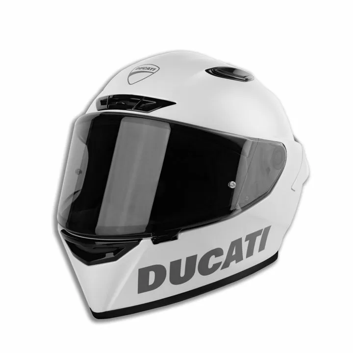 Ducati integralna motoristična čelada LOGO Bela S