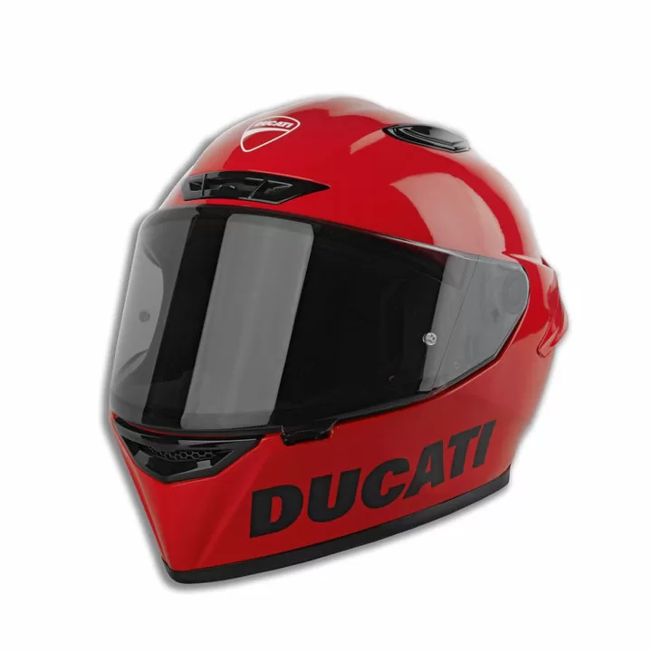 Ducati integralna motoristična čelada LOGO Rdeča L