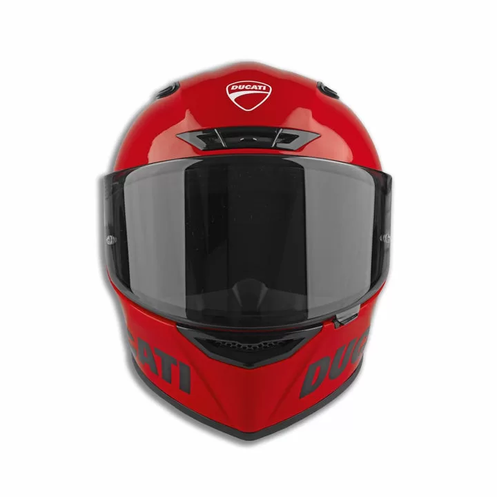 Ducati integralna motoristična čelada LOGO Rdeča XS