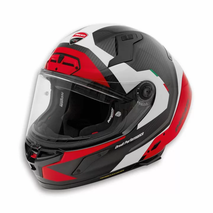 Ducati integralna motoristična čelada SPEED EVO V2 Črna/Bela/Rdeča 3XL