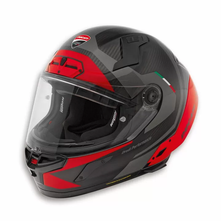 Ducati integralna motoristična čelada SPEED EVO V2 Črna/Siva/Rdeča 2XL