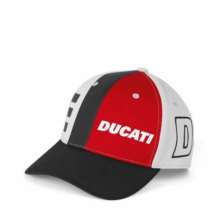 Ducati kapa EXPLORER Črna/Rdeča/Bela