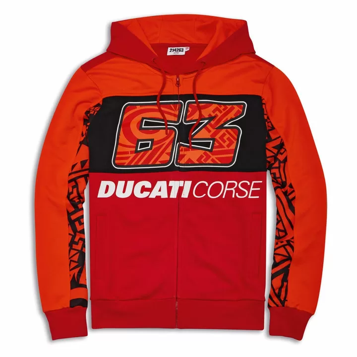 Ducati m. jopa s kapuco DUAL PB 63 24 Rdeča/Oranžna L