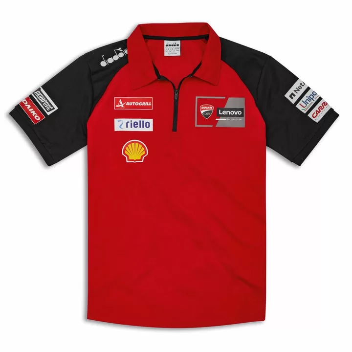 Ducati m. polo majica MOTO GP 24 Replica Rdeča/Črna 2XL