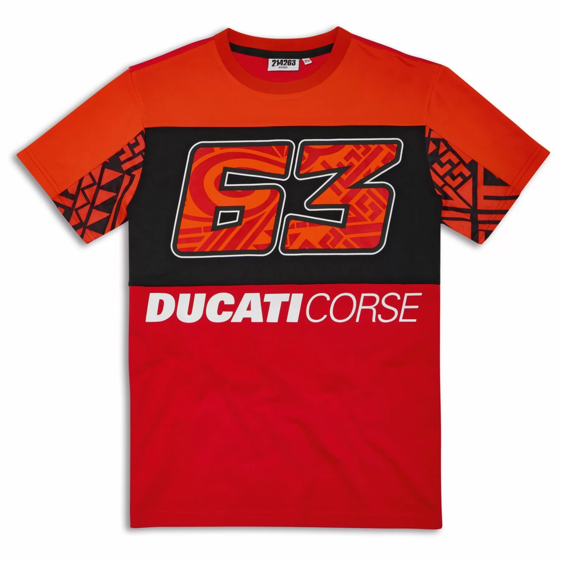 Ducati m. T-shirt DUAL PB63 Rdeča/Črna 2XL