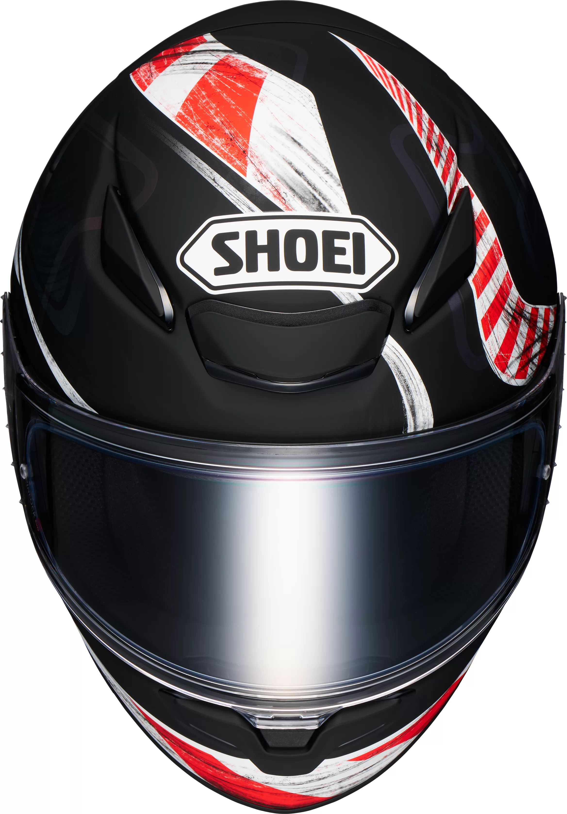 SHOEI integralna motoristična čelada NXR2 Knee Down TC-5 Črna Mat/Bela/Rdeča/Viola XS