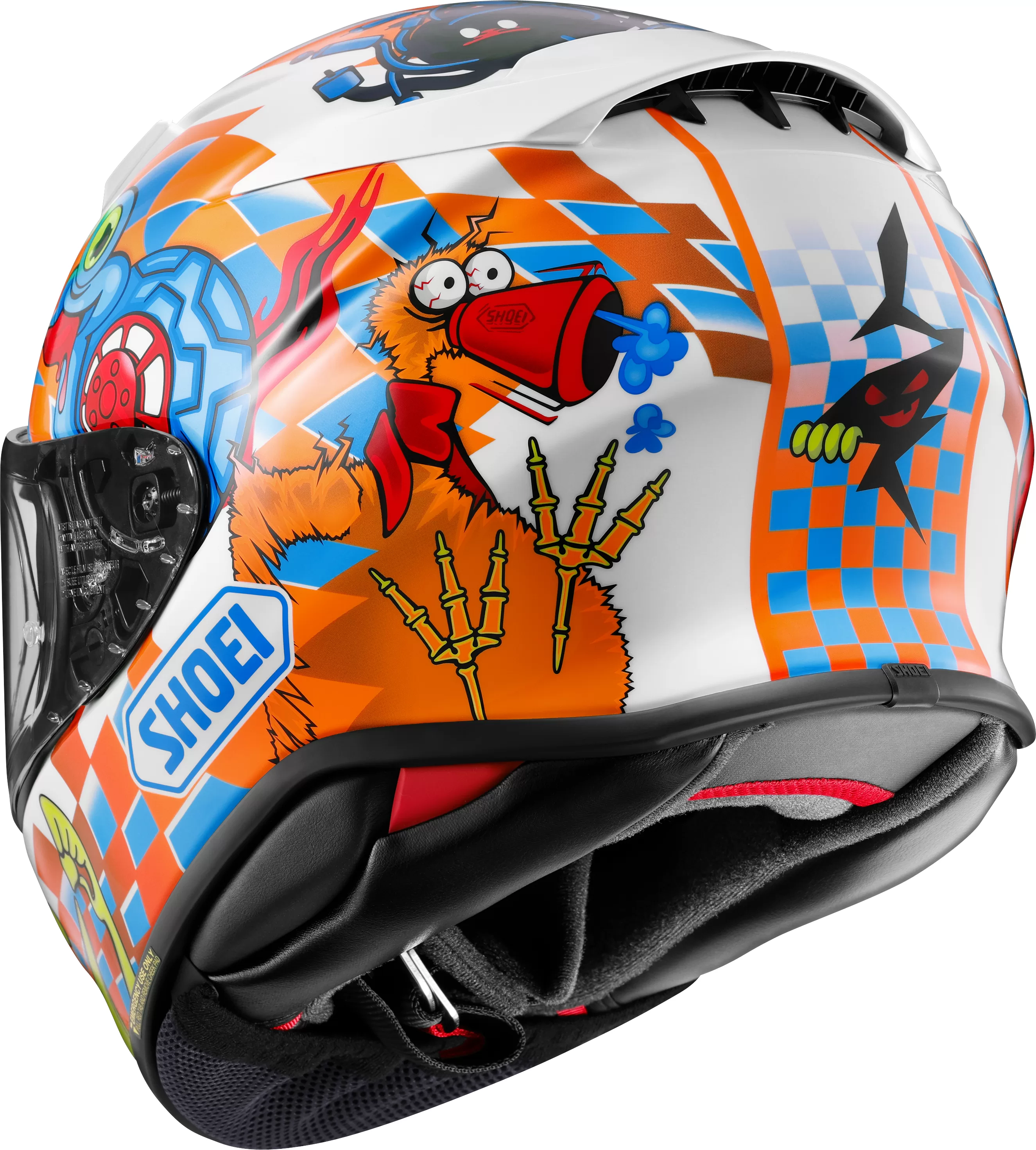 SHOEI integralna motoristična čelada NXR2 Yagyo TC-2 Cartoon Bela/Oranžna/Modra/Rumena L