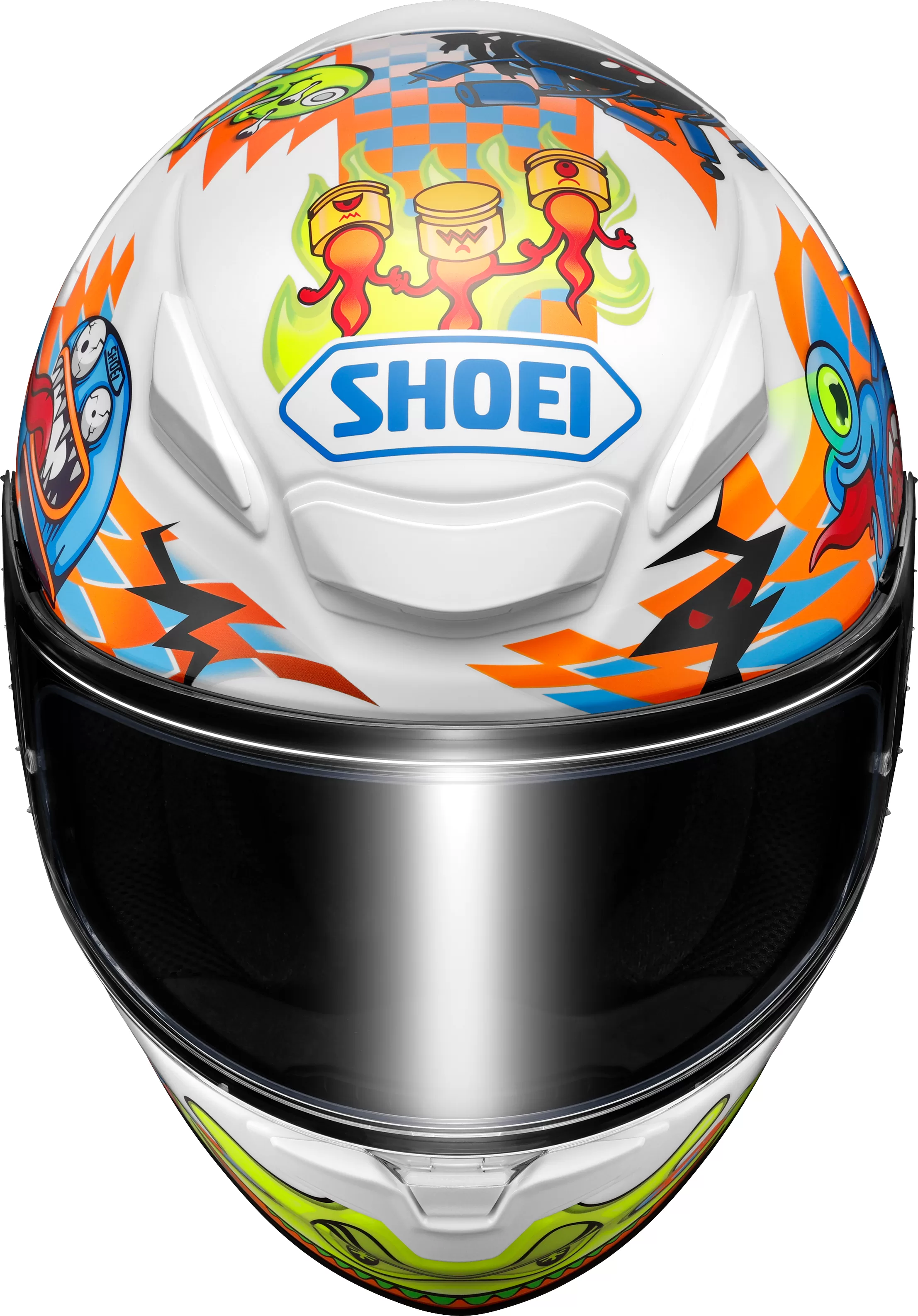 SHOEI integralna motoristična čelada NXR2 Yagyo TC-2 Cartoon Bela/Oranžna/Modra/Rumena L