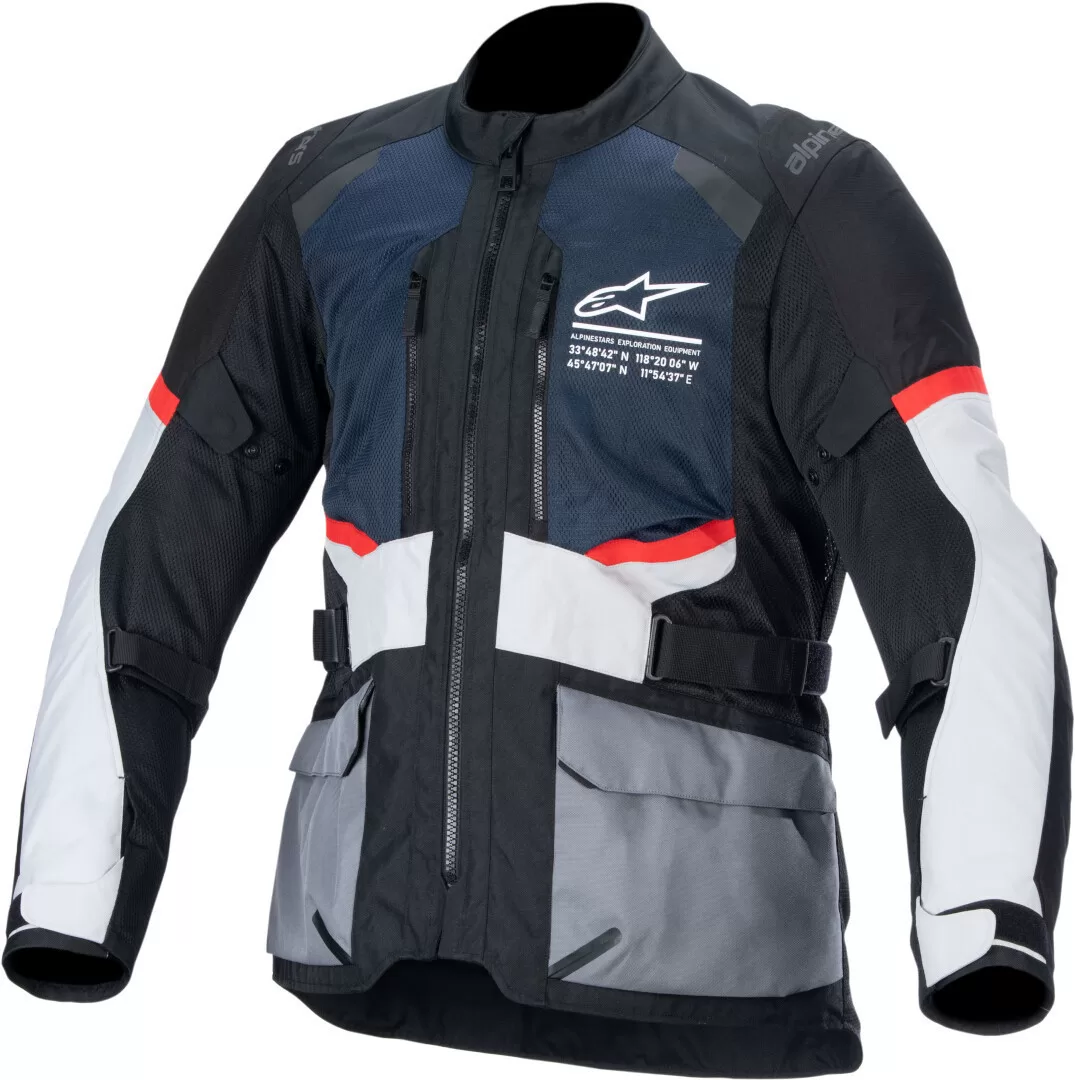 Alpinestars m. motoristična jakna ANDES AIR Drystar Modra/Črna/Siva M
