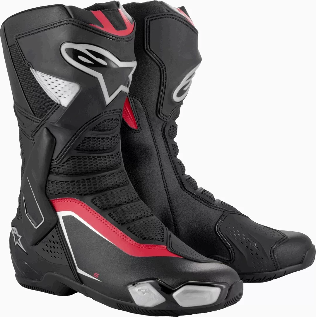 Alpinestars m. motoristični škornji SMX-6 V3 Črna/Srebrna/Rdeča 44