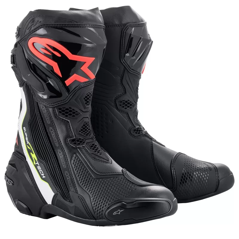 Alpinestars m. motoristični škornji SUPERTECH R Črna/Bela/Rdeča/Rumena 47