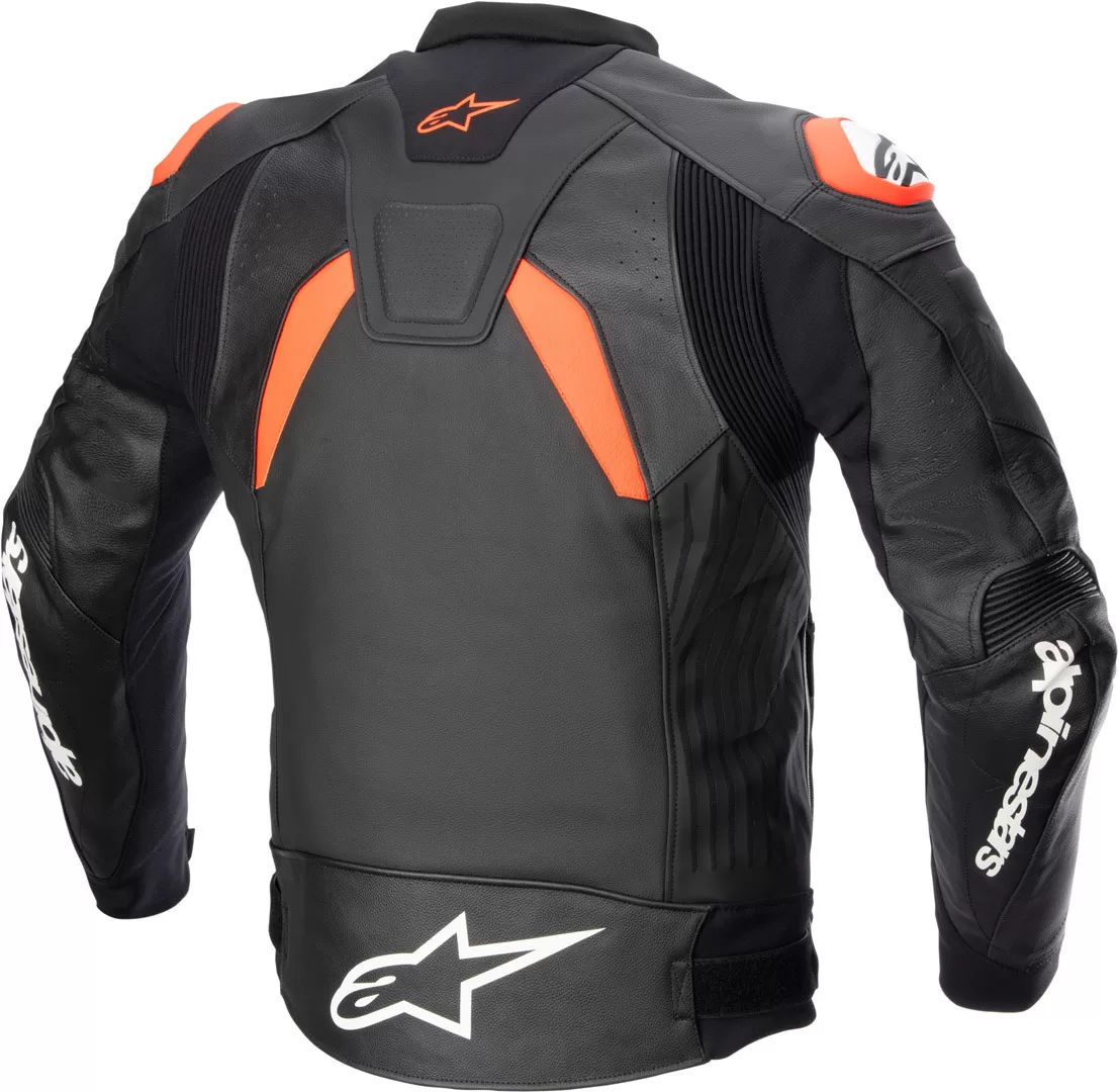 Alpinestars m. usnjena motoristična jakna GP-PLUS R V4 Črna/Rdeča Fluo/Bela 50