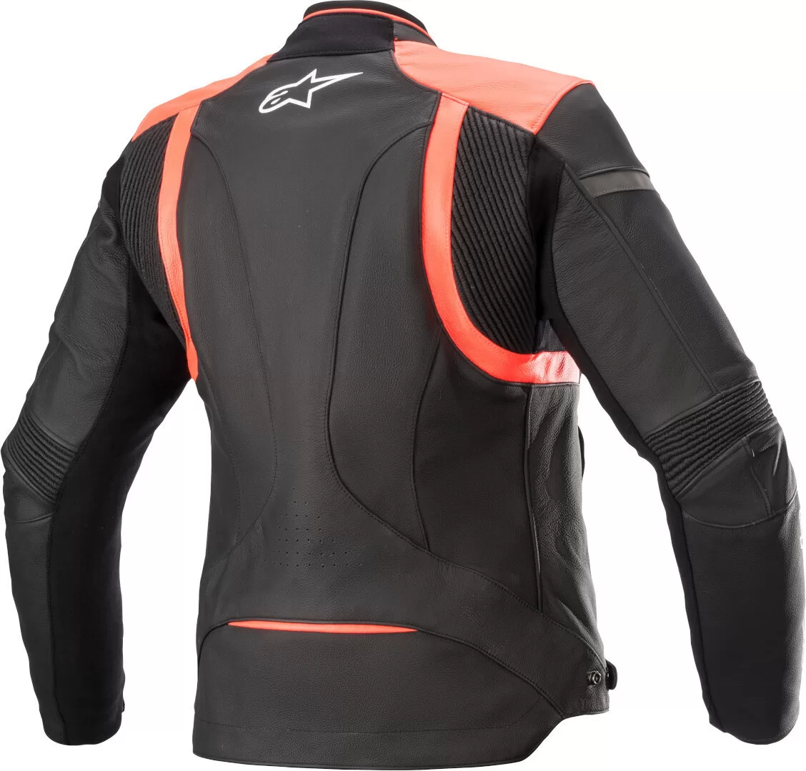 Alpinestars ž. usnjena motoristična jakna KIRA V2 Črna/Rdeča/Bela 48