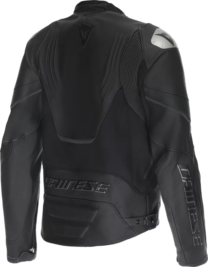 Dainese m. usnjena motoristična jakna RACING 5 Črna/Črna/Črna 48