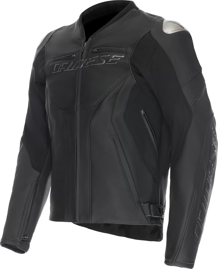 Dainese m. usnjena motoristična jakna RACING 5 Črna/Črna/Črna 50