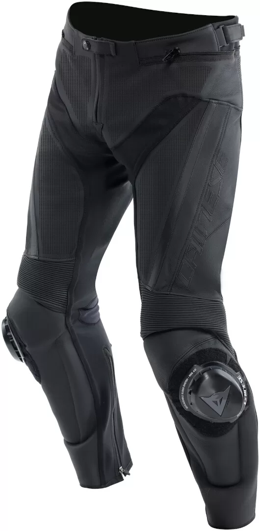 Dainese m. usnjene motoristične hlače DELTA 4 - perforirane Črna/Črna 54
