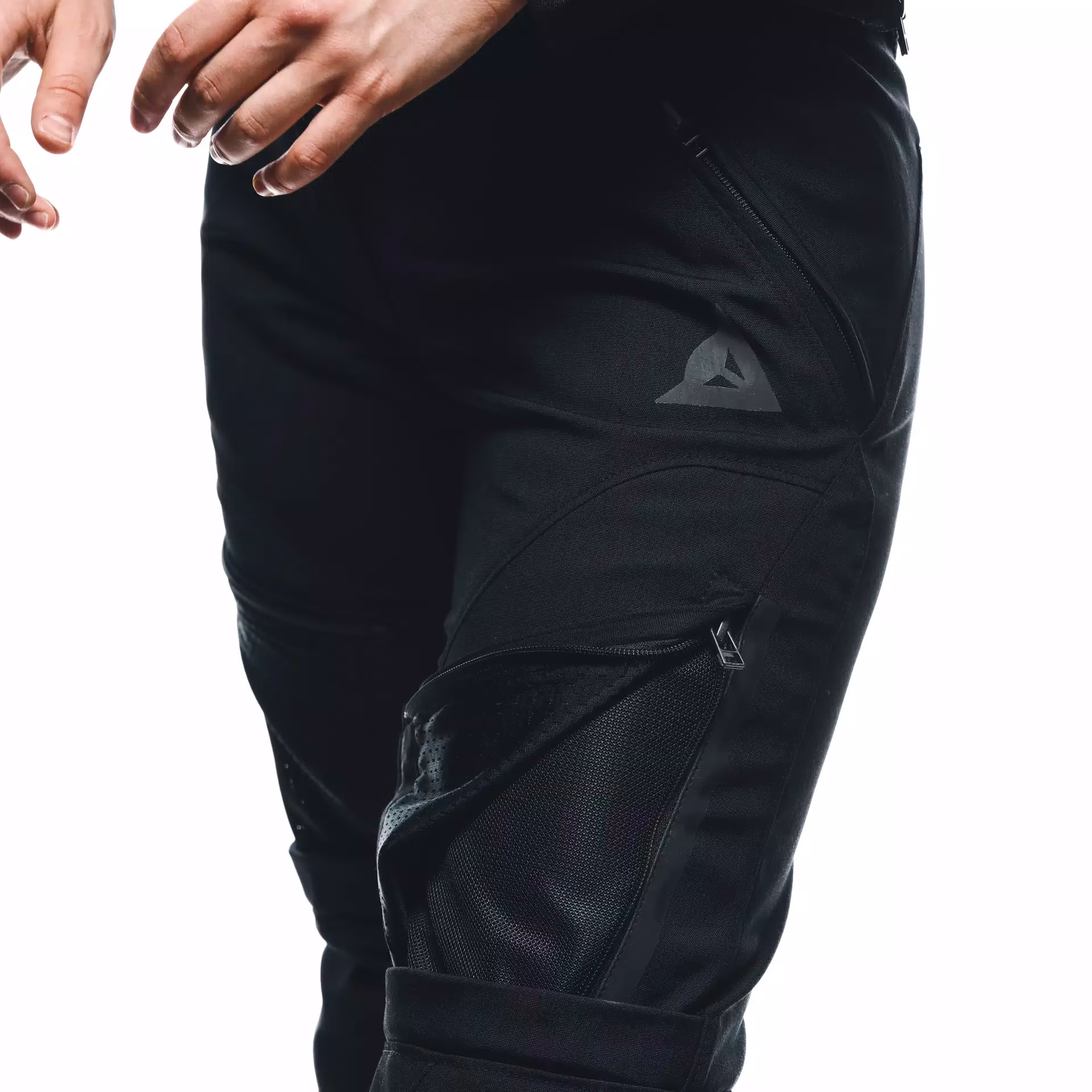Dainese ž. motoristične hlače DRAKE2 Air Tex Črna/Črna 46