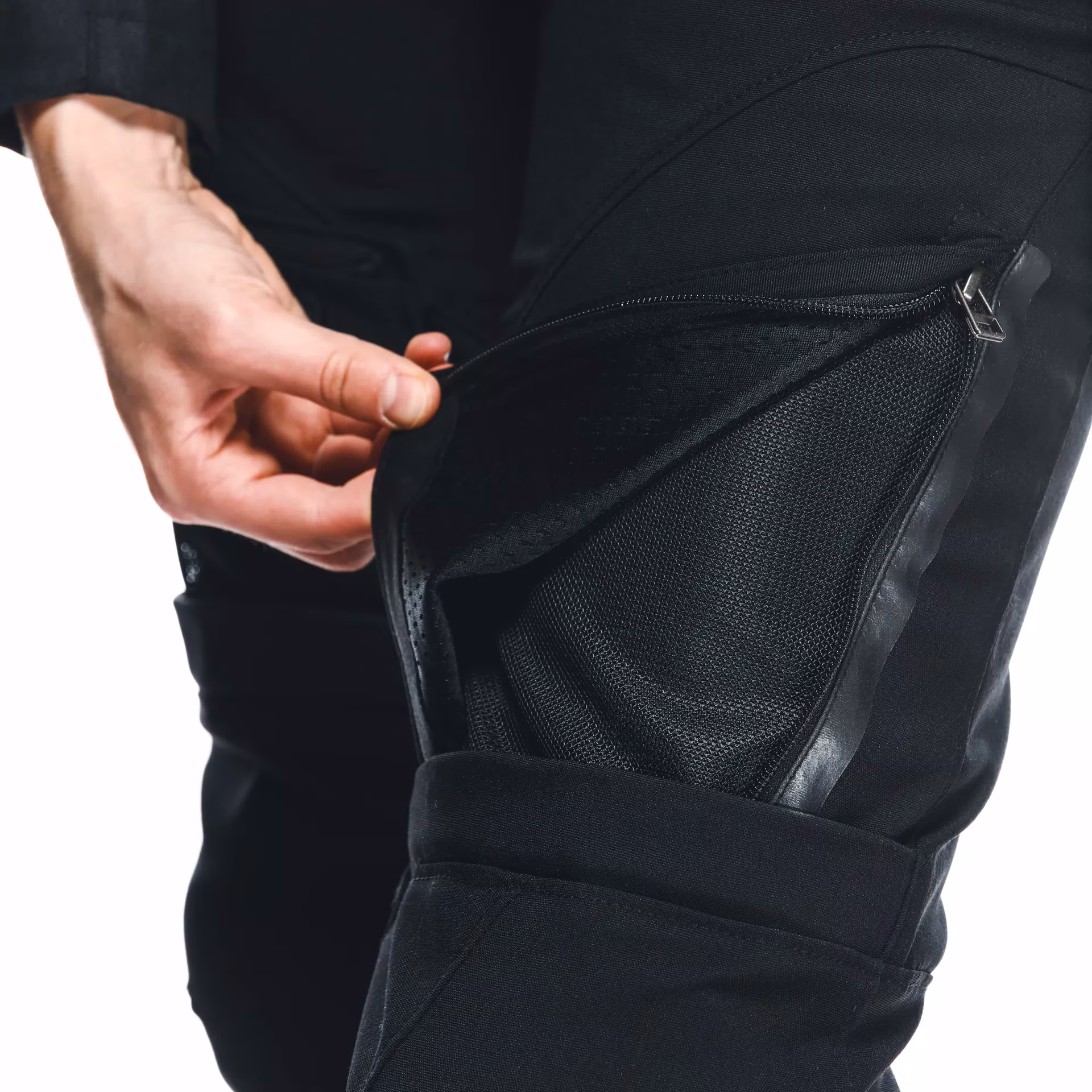 Dainese ž. motoristične hlače DRAKE2 Air Tex Črna/Črna 46
