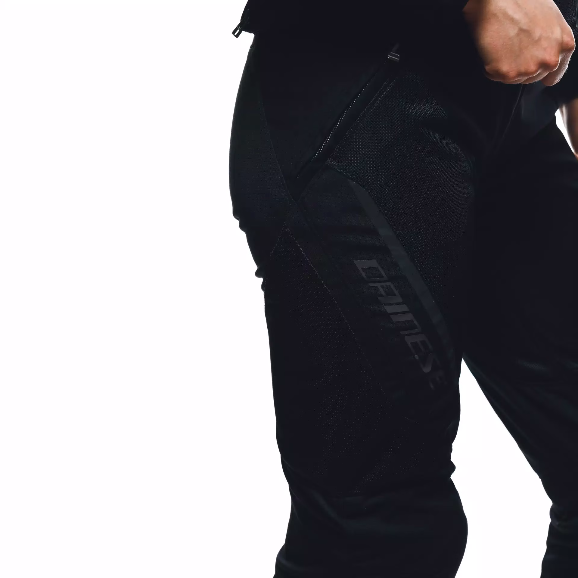 Dainese ž. motoristične hlače DRAKE2 Super Air Tex Črna/Črna 50