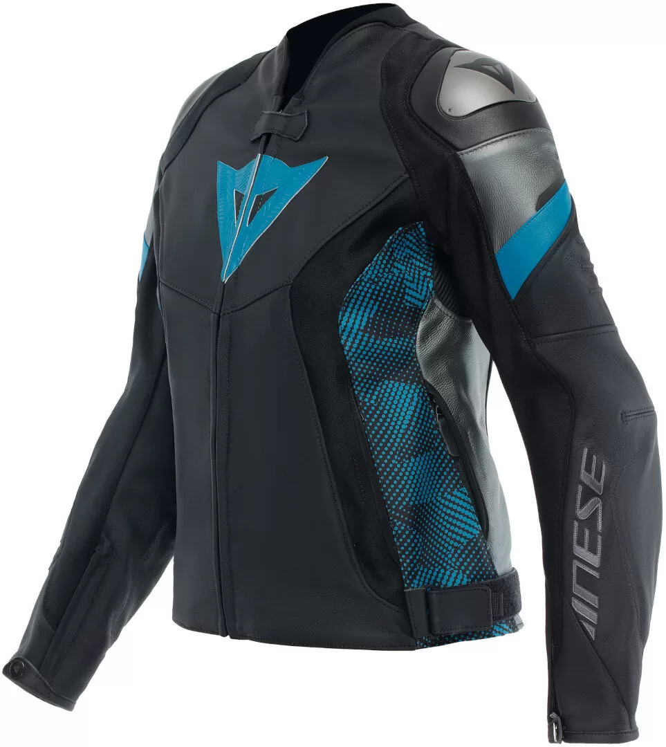 Dainese ž. usnjena motoristična jakna AVRO 5 Črna/Modra 46