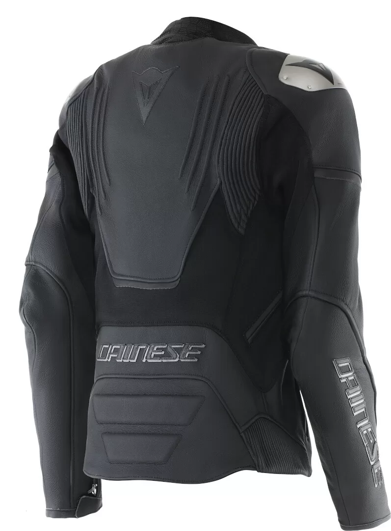 Dainese ž. usnjena motoristična jakna RACING 5 Črna/Črna 40
