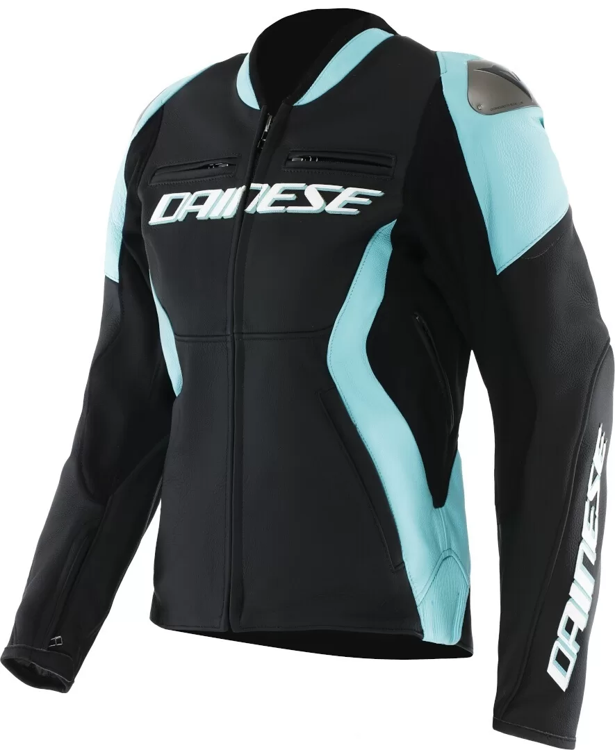 Dainese ž. usnjena motoristična jakna RACING 5 Črna/Modra 46