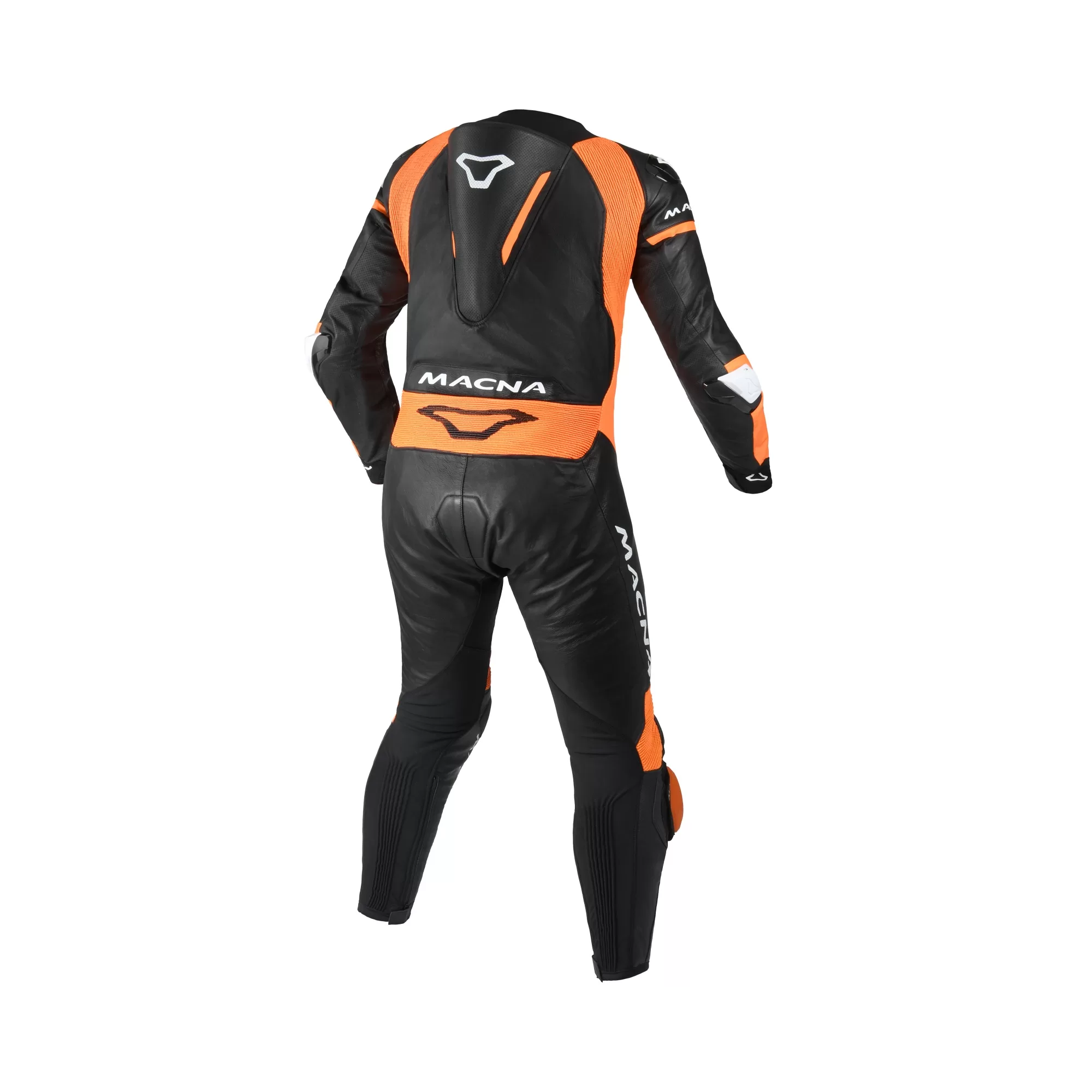 Macna m. motoristični kombinezon MIZURO 1D kenguru Črna/Oranžna 54