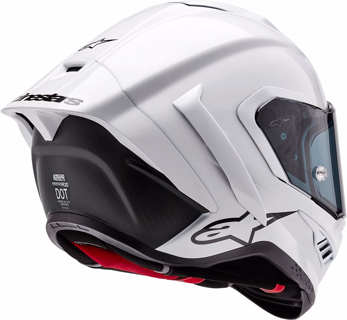 Alpinestars integralna motoristična čelada Supertech R10 SOLID Bela/Črna Mat M