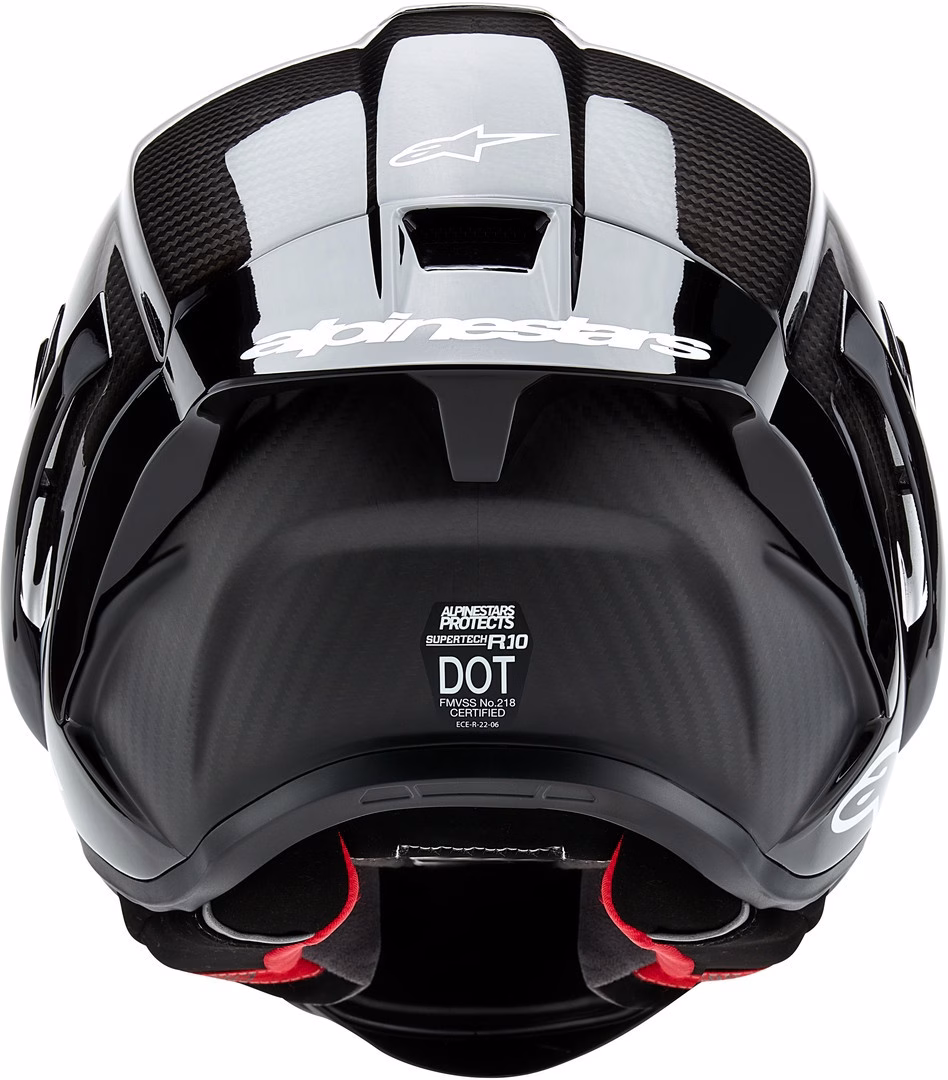 Alpinestars integralna motoristična čelada Supertech R10 SOLID Carbon/Črna S