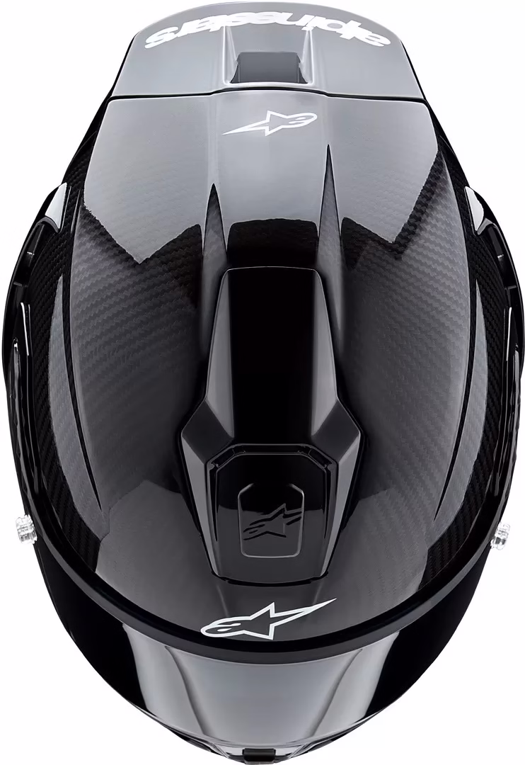 Alpinestars integralna motoristična čelada Supertech R10 SOLID Carbon/Črna S