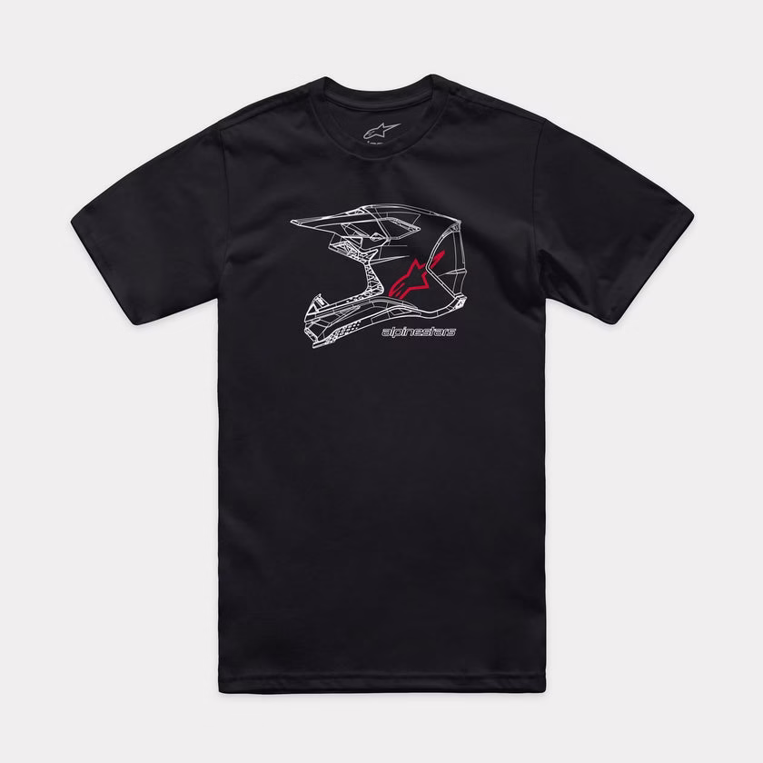 Alpinestars m. majica T-Shirt MX-HELMET Črna L
