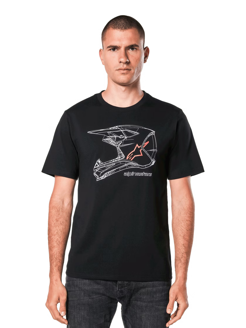 Alpinestars m. majica T-Shirt MX-HELMET Črna L