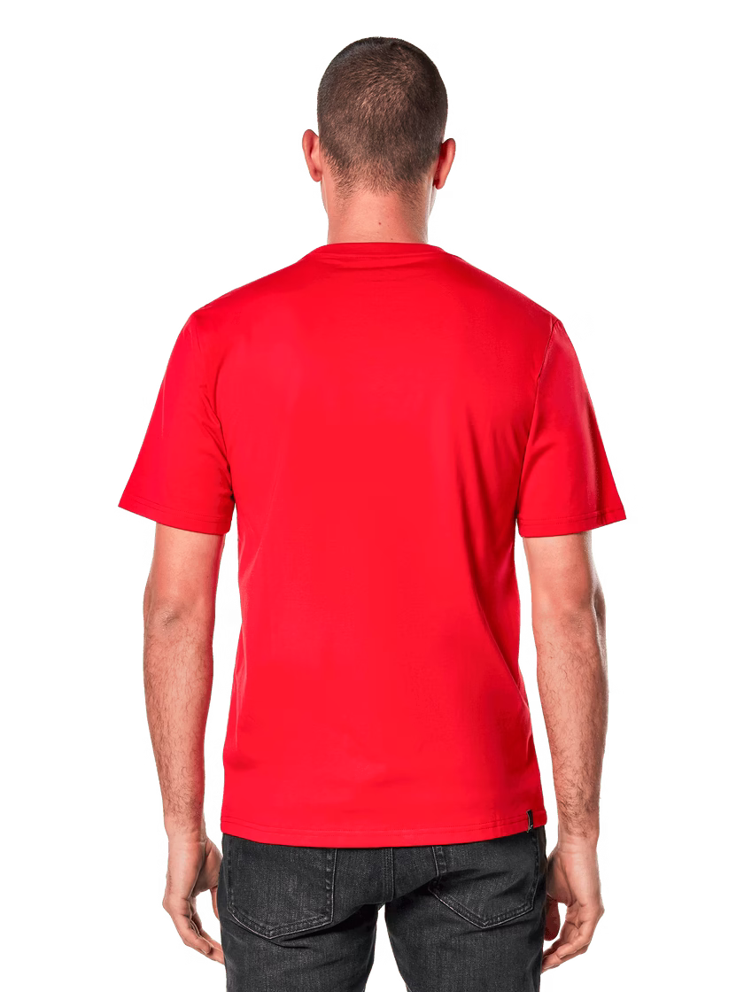 Alpinestars m. majica T-Shirt RIDE 4.0 Rdeča/Bela 2XL